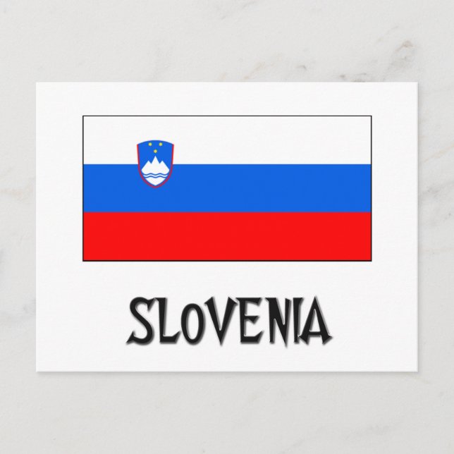 Postal Bandera de Eslovenia (Anverso)