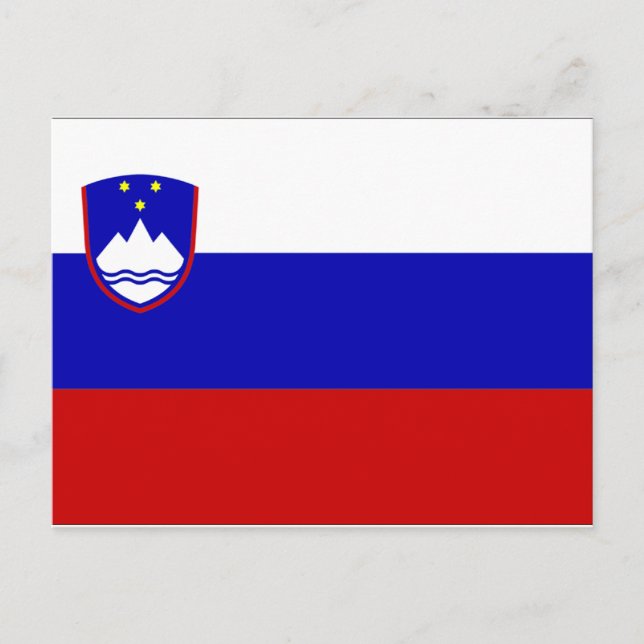 Postal Bandera de Eslovenia (Anverso)