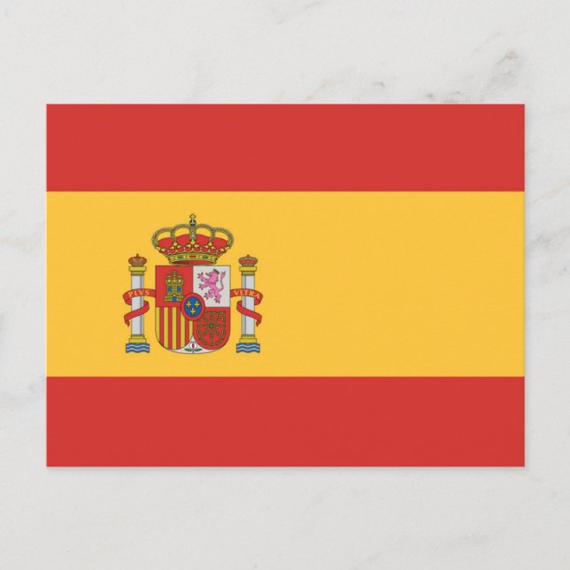 Postal Bandera de España (Anverso)