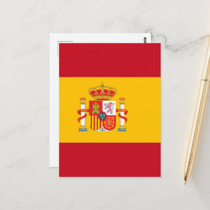 Postal Bandera de España