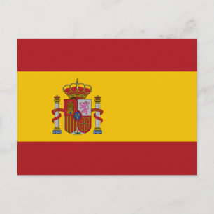 Postal Bandera de España