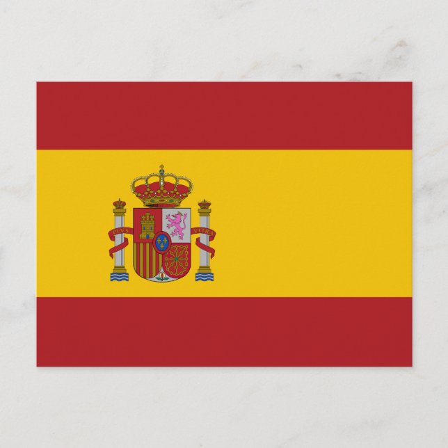 Postal Bandera de España (Anverso)