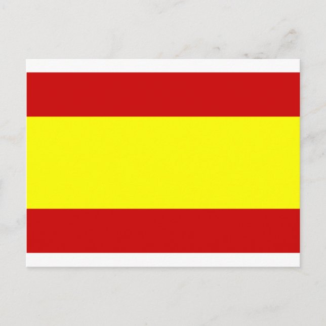 Postal Bandera de España (Anverso)