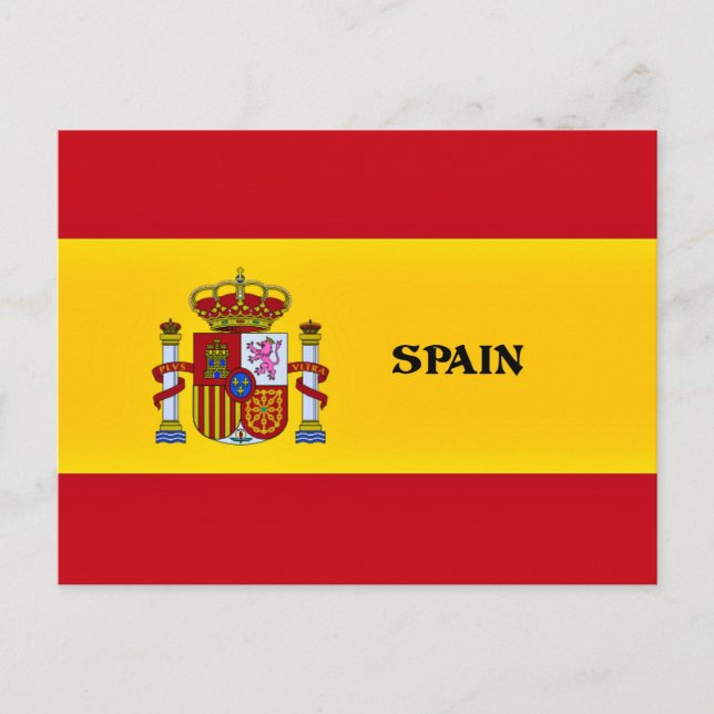 Postal Bandera de España (Anverso)