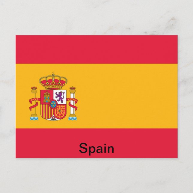 Postal Bandera de España (Anverso)