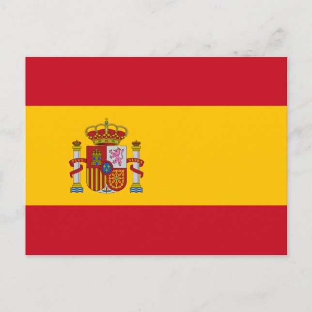 Postal Bandera de España (Anverso)