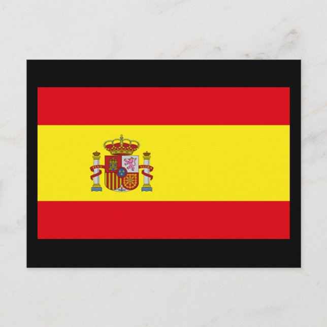 Postal Bandera de España (Anverso)