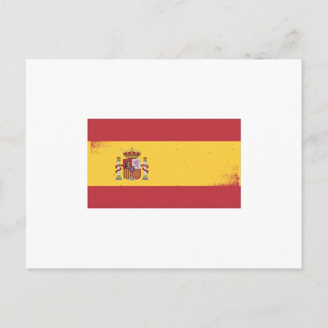 Postal Bandera de España (Anverso)
