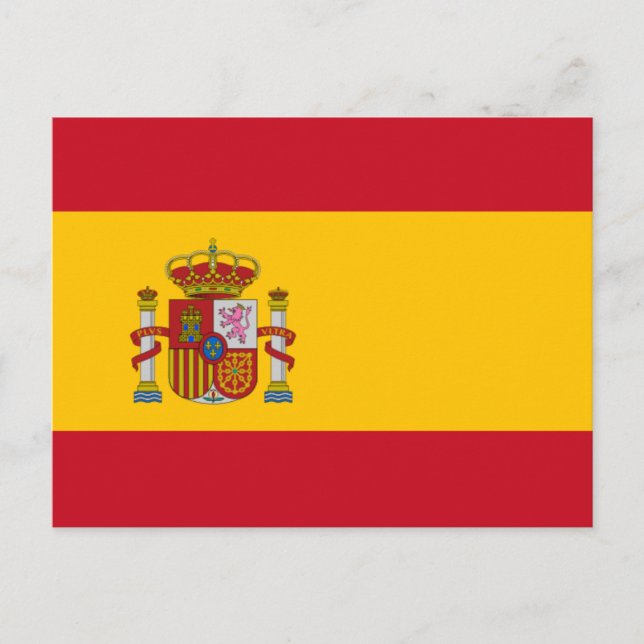 Postal Bandera de España (Anverso)
