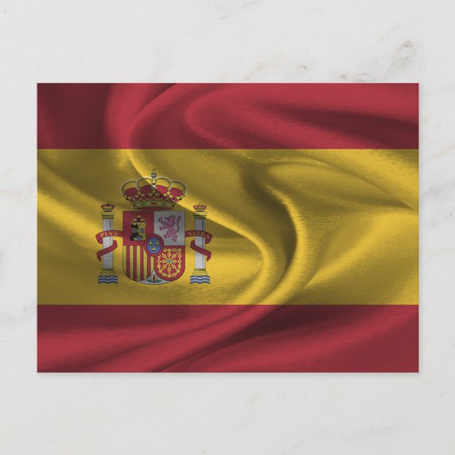 Postal Bandera de España (Anverso)
