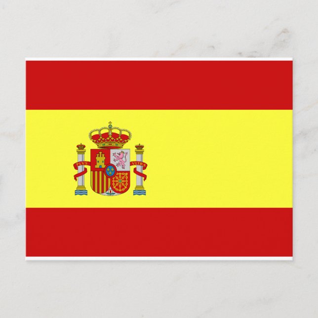Postal Bandera de España (Anverso)