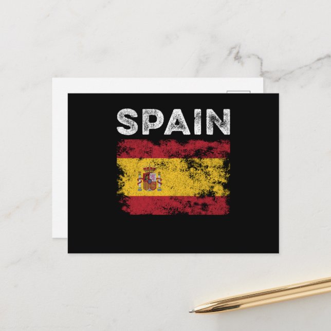Postal Bandera de España con problemas - Bandera española (Anverso/Reverso In Situ)