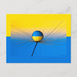 Postal Bandera de esperanza de Ucrania