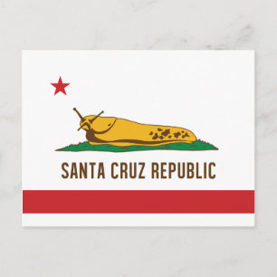Postal Bandera de espuma de la república de Santa Cruz