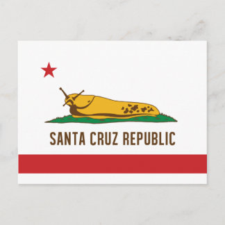 Postal Bandera de espuma de la república de Santa Cruz