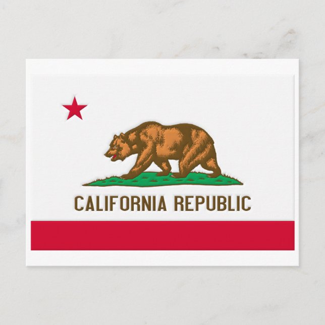 Postal Bandera de estado de California (Anverso)