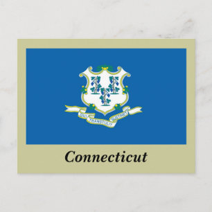 Postal Bandera de estado de Connecticut