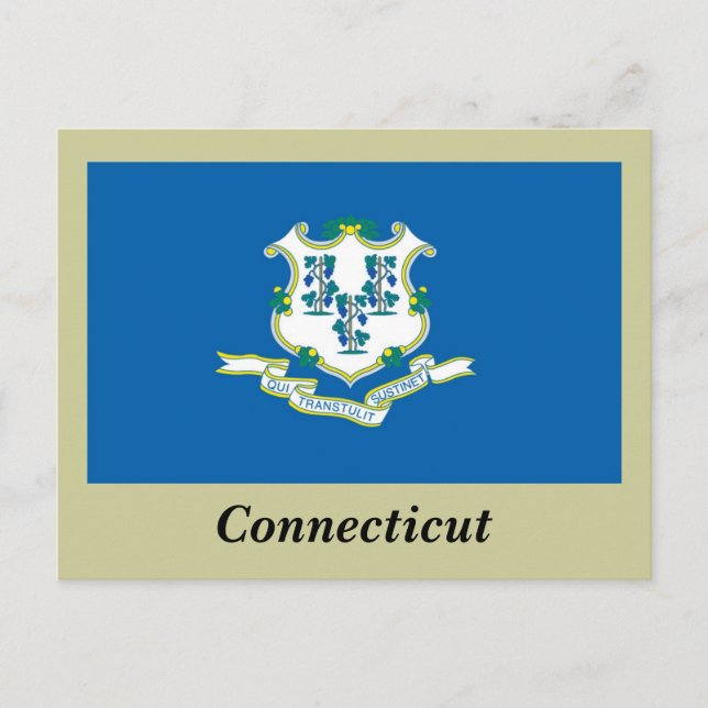 Postal Bandera de estado de Connecticut (Anverso)