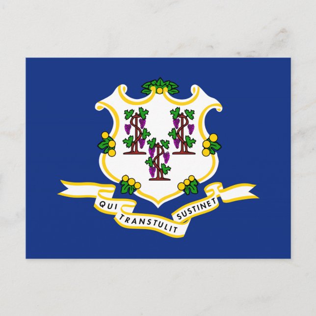 Postal Bandera de estado de Connecticut (Anverso)