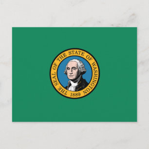 Postal Bandera de Estado de Washington, Estados Unidos