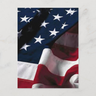 Postal bandera de Estados Unidos