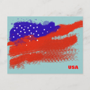 Postal bandera de estados unidos
