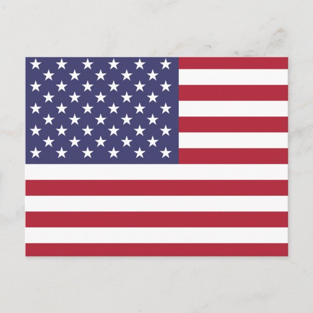 Postal Bandera de Estados Unidos (Anverso)