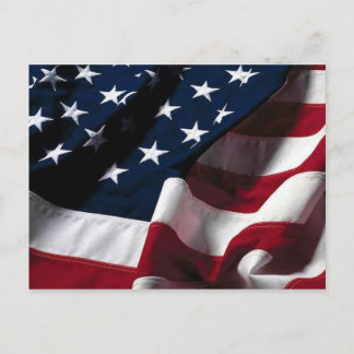 Postal bandera de Estados Unidos