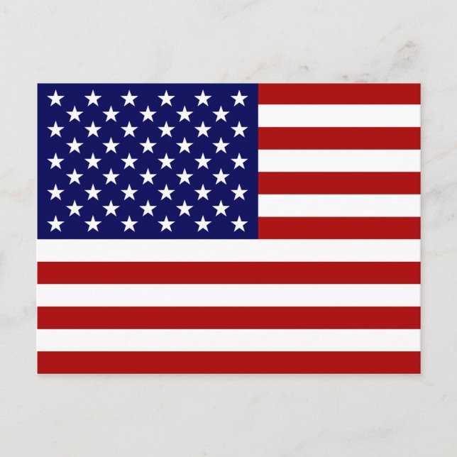 Postal Bandera de Estados Unidos (Anverso)