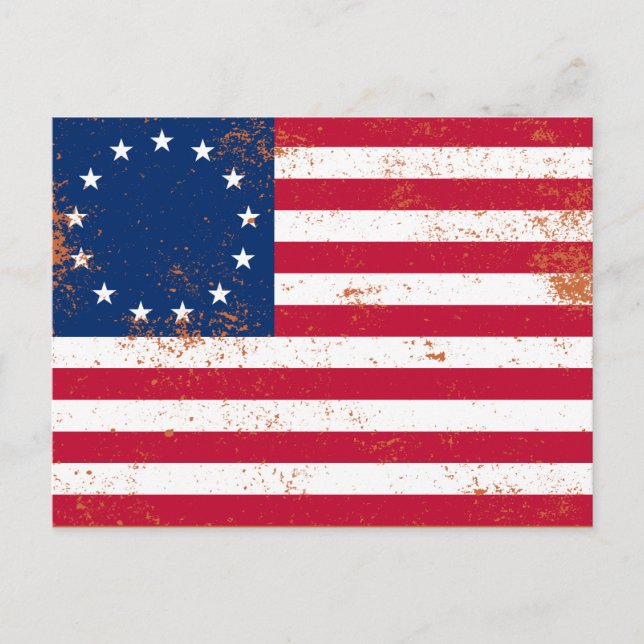 Postal Bandera de Estados Unidos 1776 (Anverso)
