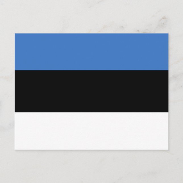 Postal Bandera de Estonia (Anverso)
