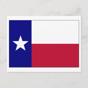 Postal Bandera de estrella solitaria de Texas