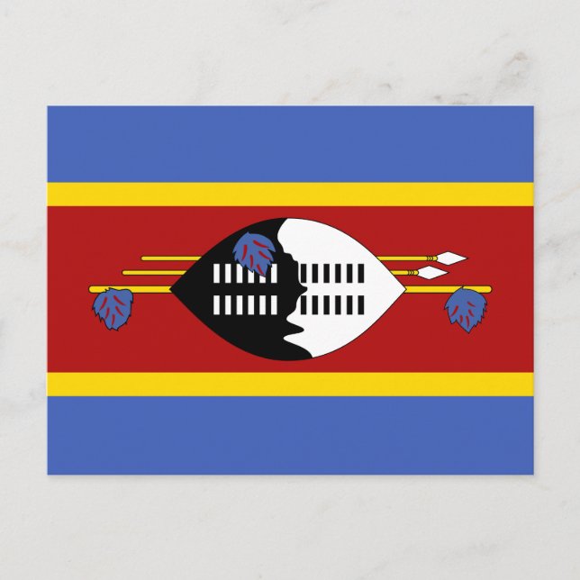 Postal Bandera de Eswatini (Anverso)