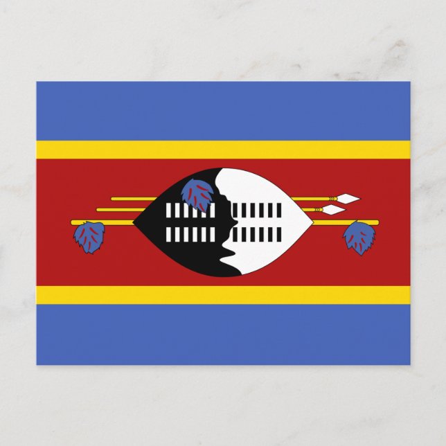 Postal Bandera de Eswatini (Anverso)
