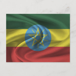 Postal Bandera de Etiopía