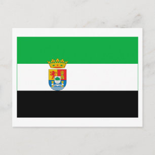 Postal Bandera de Extremadura