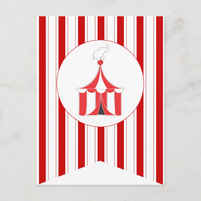 Postal Bandera de fiesta de toldo de circo Banderín Estan (Anverso)