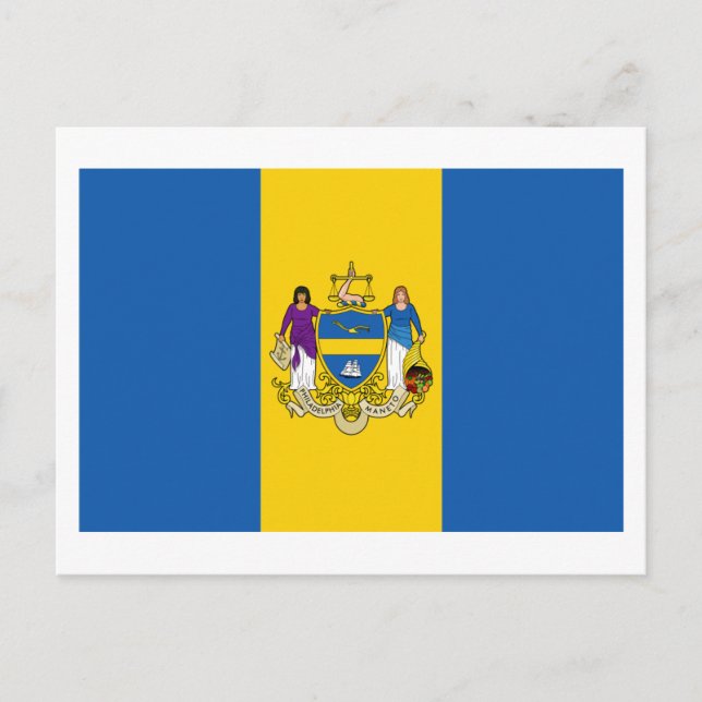 Postal Bandera de Filadelfia (Anverso)