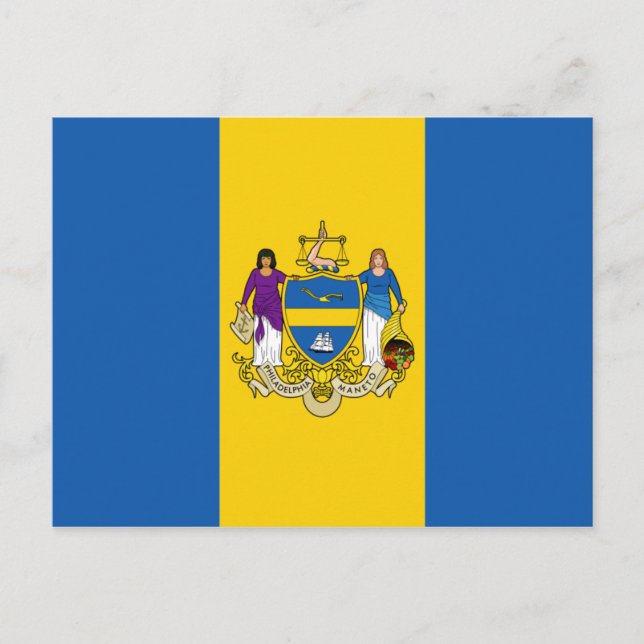 Postal Bandera de Filadelfia (Anverso)