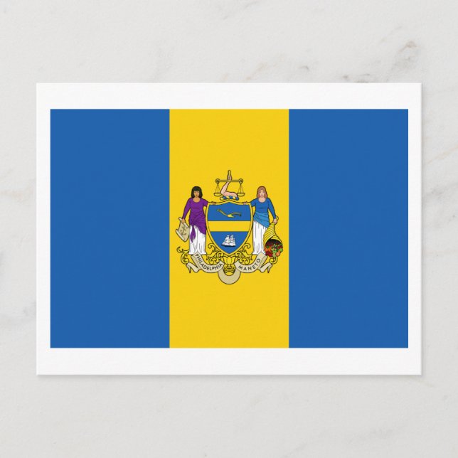 Postal Bandera de Filadelfia (Anverso)