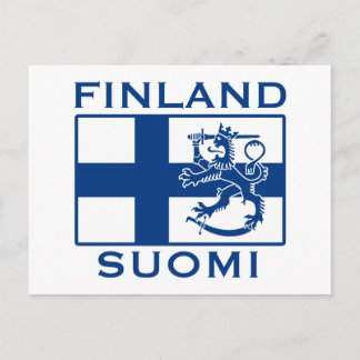 Postal Bandera de Finlandia