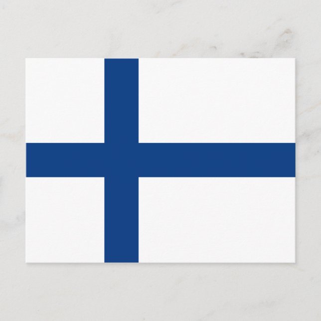 Postal Bandera de Finlandia (Anverso)