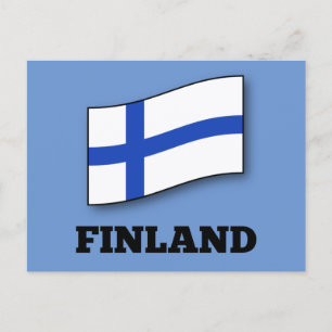 Postal Bandera de Finlandia