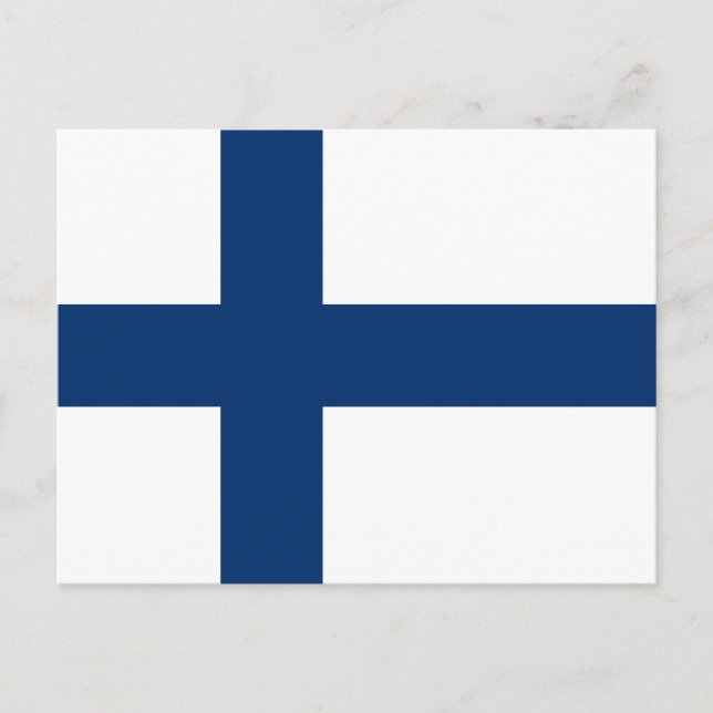 Postal Bandera de Finlandia (Anverso)