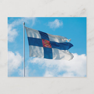 Postal Bandera de Finlandia
