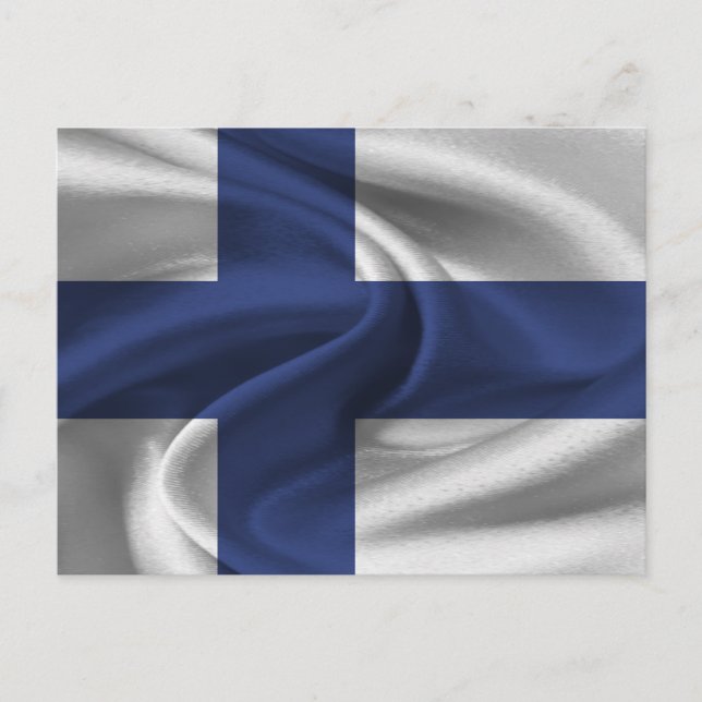 Postal Bandera de Finlandia (Anverso)