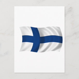 Postal Bandera de Finlandia