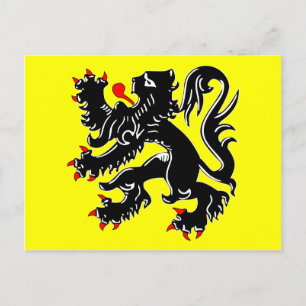 Postal Bandera de Flandes, Bélgica