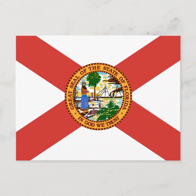 Postal Bandera de Florida (Anverso)