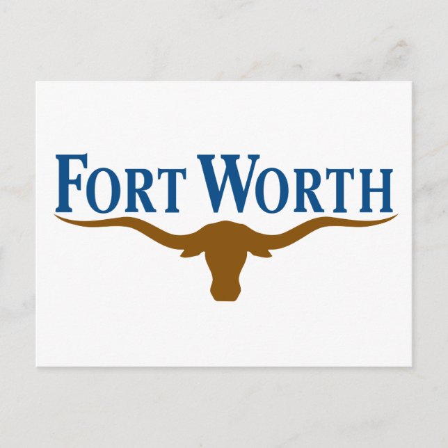 Postal Bandera de Fort Worth (Texas) (Anverso)